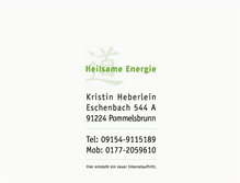 Tablet Screenshot of heilsame-energie.de